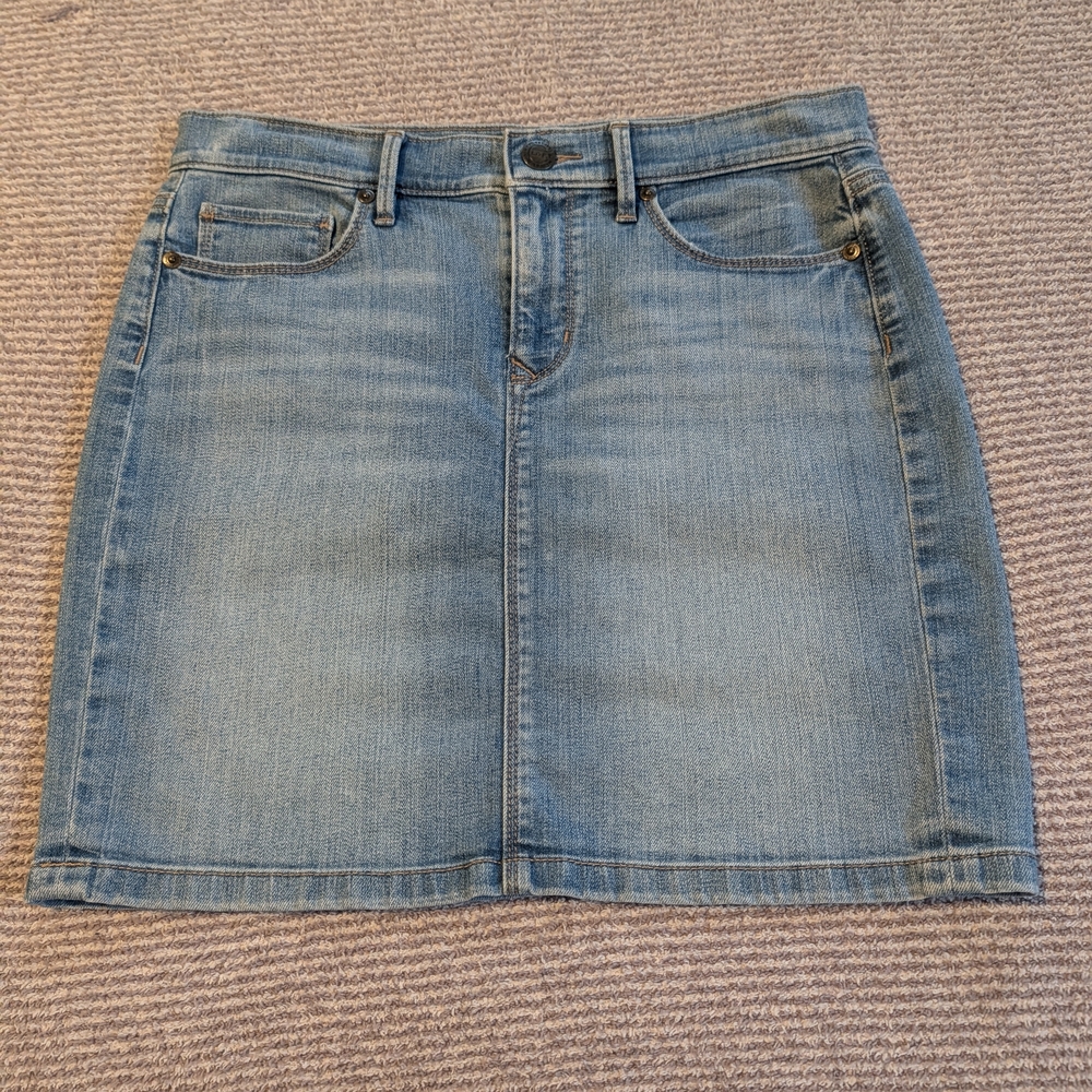 Blue Denim Mini Skirt